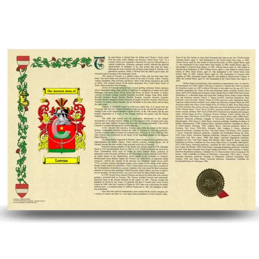 Lorenz Armorial History Landscape Style
