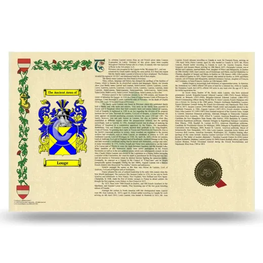 Louge Armorial History Landscape Style