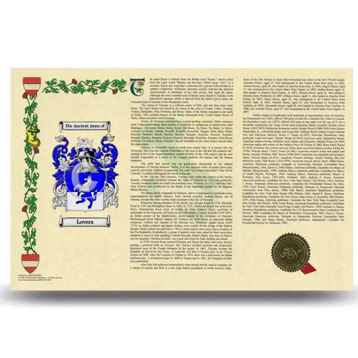 Lovera Armorial History Landscape Style