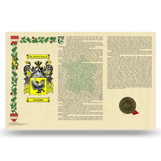 Lucienne Armorial History Landscape Style