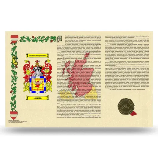 Lundin Armorial History Landscape Style