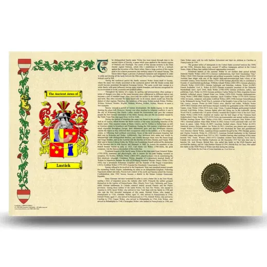 Lustick Armorial History Landscape Style