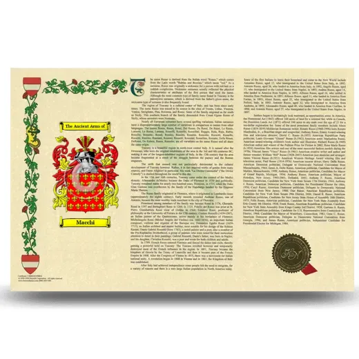 Macchi Armorial History Landscape Style