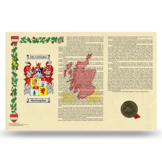 MacFarquhar Armorial History Landscape Style
