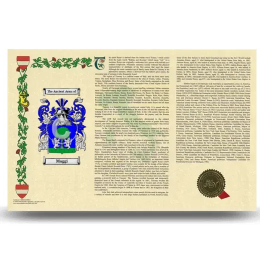 Maggi Armorial History Landscape Style