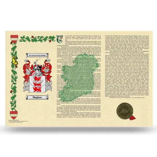 Maghan Armorial History Landscape Style