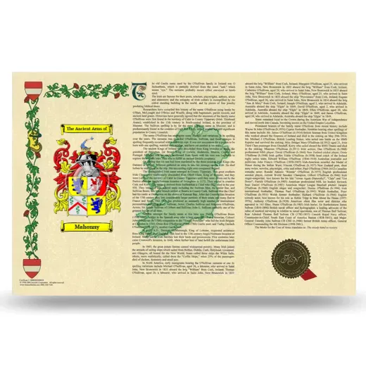 Mahonny Armorial History Landscape Style