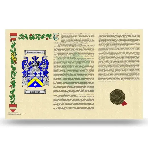 Maisonet Armorial History Landscape Style