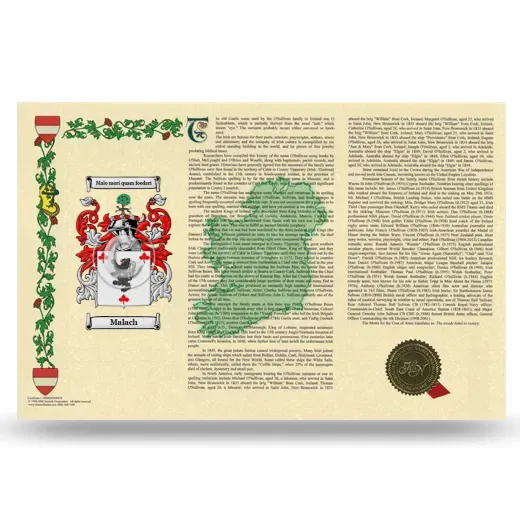 Malach Armorial History Landscape Style