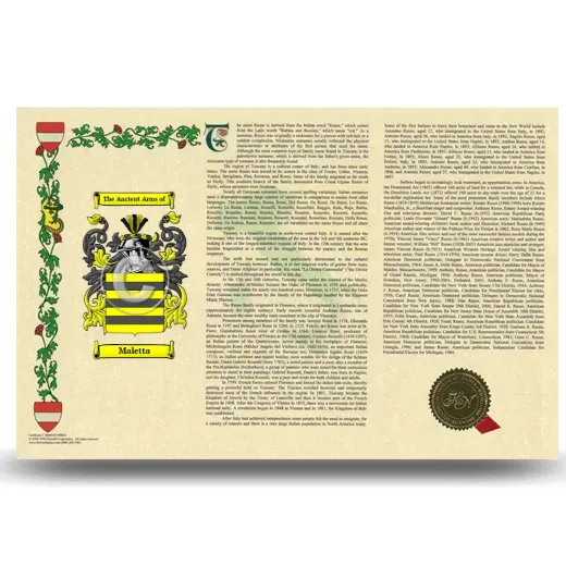 Maletta Armorial History Landscape Style