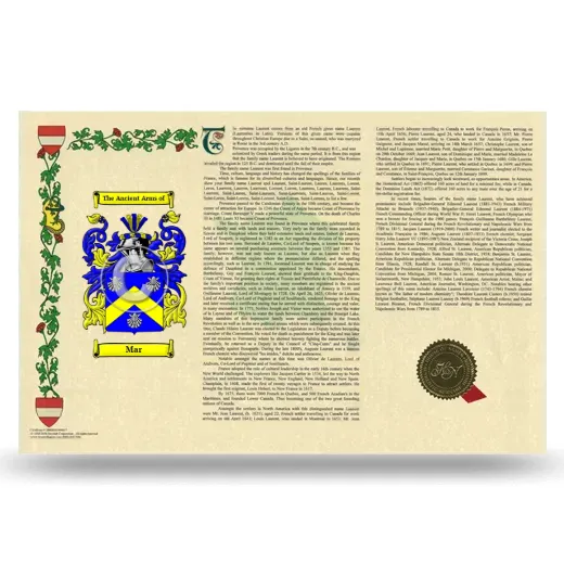Mar Armorial History Landscape Style