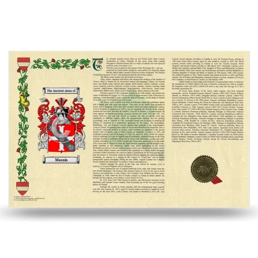 Marais Armorial History Landscape Style