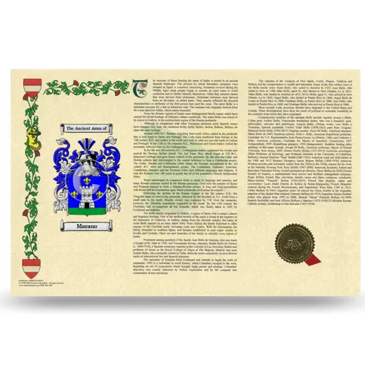 Marano Armorial History Landscape Style