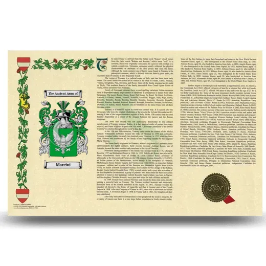 Marcini Armorial History Landscape Style