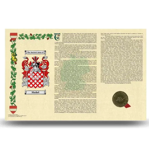 Markel Armorial History Landscape Style