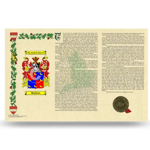 Marlowe Armorial History Landscape Style