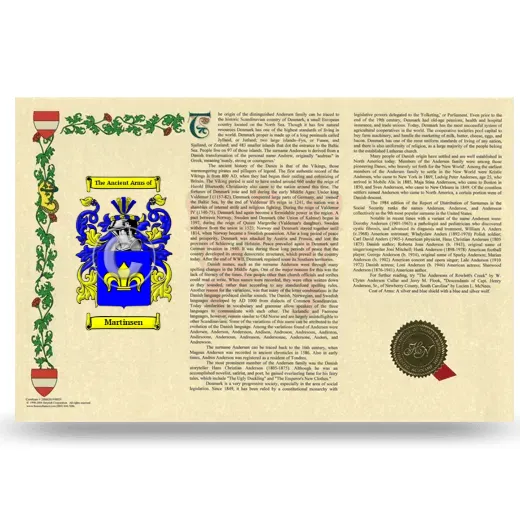 Martinsen Armorial History Landscape Style