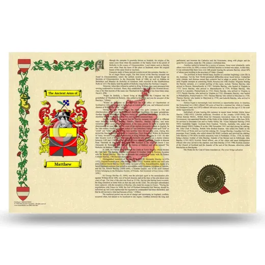 Matthew Armorial History Landscape Style