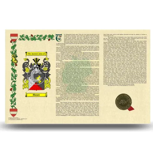 Mauer Armorial History Landscape Style