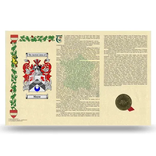 Mayor Armorial History Landscape Style