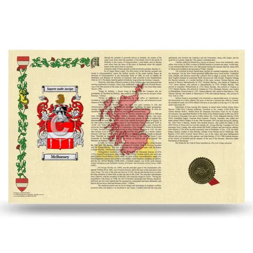 McBurney Armorial History Landscape Style