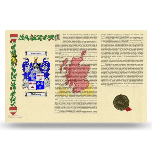 McCamey Armorial History Landscape Style
