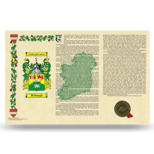 McDonagh Armorial History Landscape Style