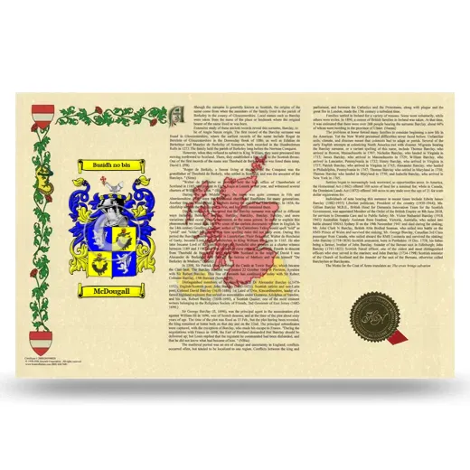 McDougall Armorial History Landscape Style