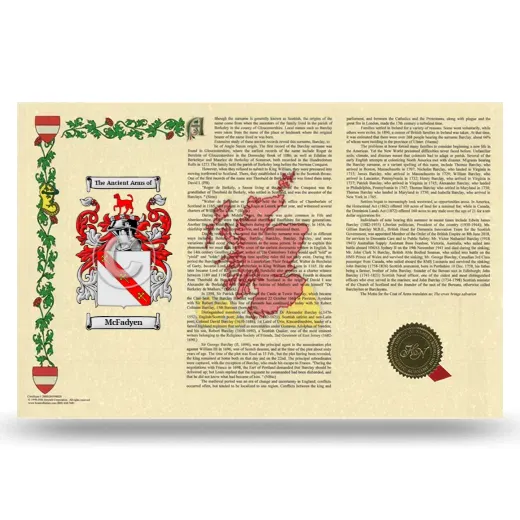 McFadyen Armorial History Landscape Style