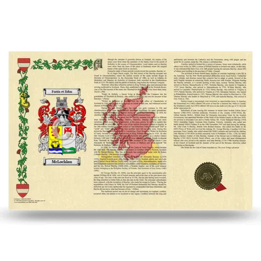 McLochlan Armorial History Landscape Style