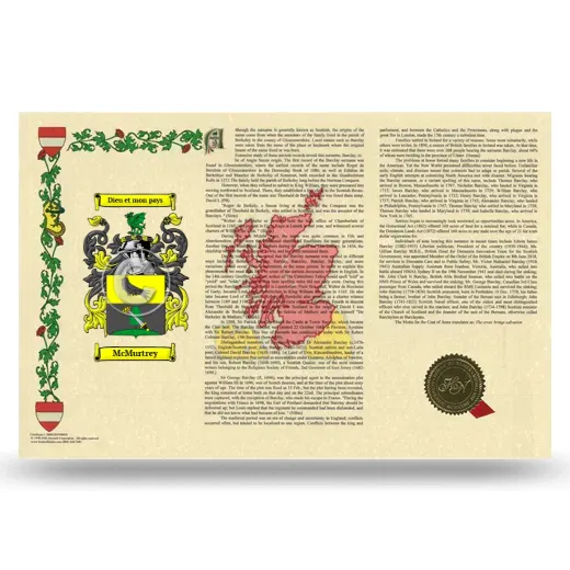McMurtrey Armorial History Landscape Style