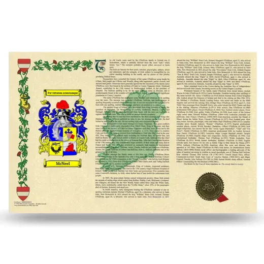 McNeel Armorial History Landscape Style