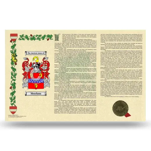 Meacham Armorial History Landscape Style