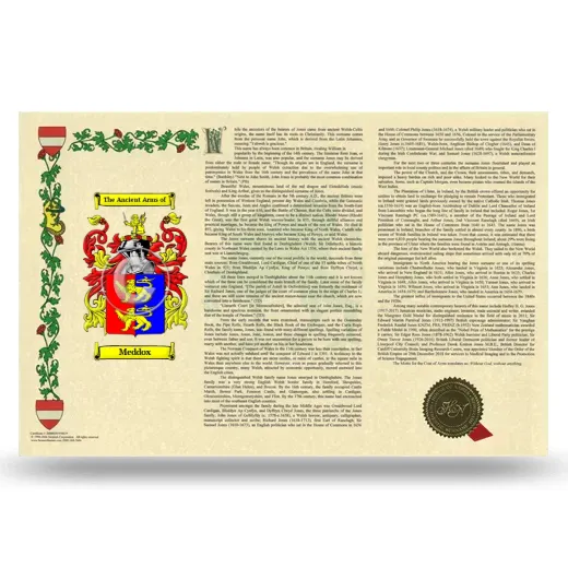 Meddox Armorial History Landscape Style