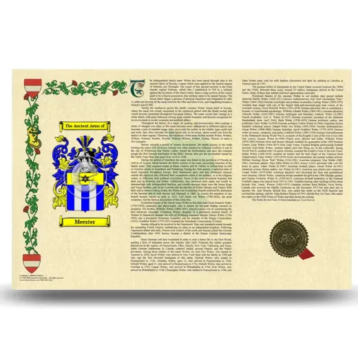Meester Armorial History Landscape Style