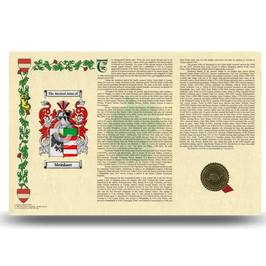 Meinhart Armorial History Landscape Style