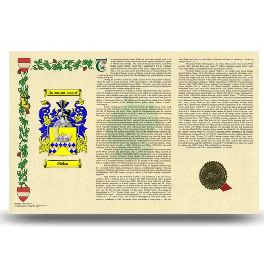 Melin Armorial History Landscape Style