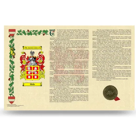 Melo Armorial History Landscape Style
