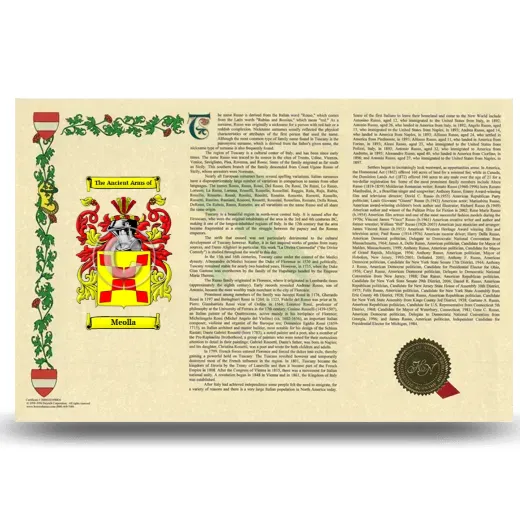 Meolla Armorial History Landscape Style