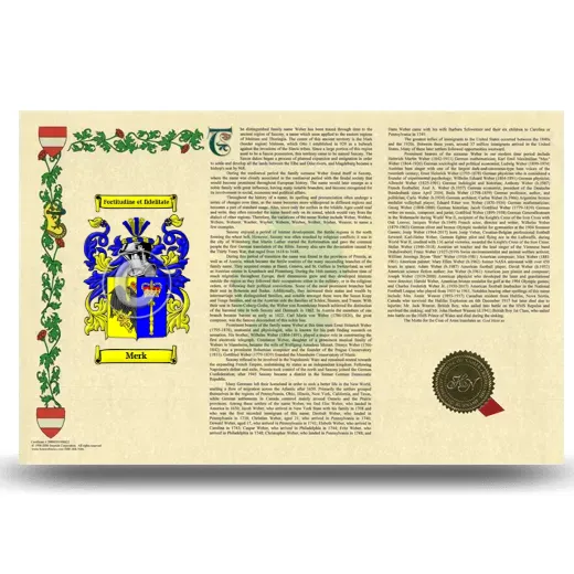 Merk Armorial History Landscape Style