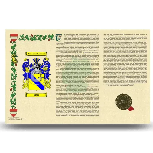 Merz Armorial History Landscape Style