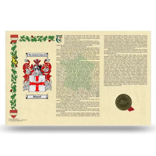Moncel Armorial History Landscape Style
