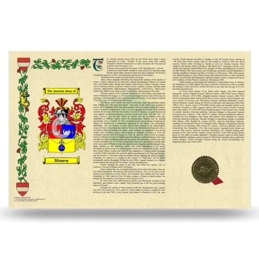 Monroy Armorial History Landscape Style