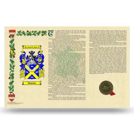 Montain Armorial History Landscape Style