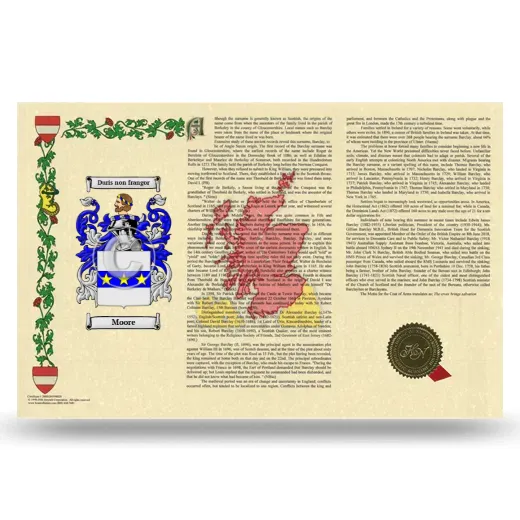 Moore Armorial History Landscape Style