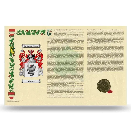 Mornet Armorial History Landscape Style