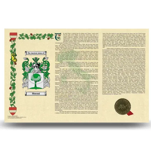 Moroni Armorial History Landscape Style