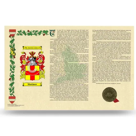 Mortimer Armorial History Landscape Style