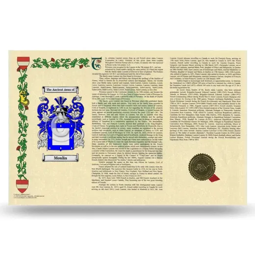 Moulin Armorial History Landscape Style