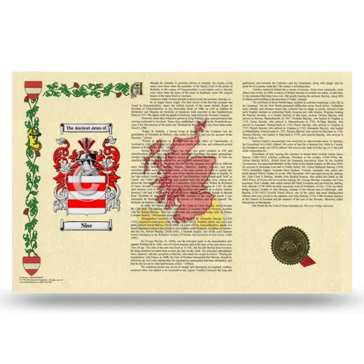 Nise Armorial History Landscape Style